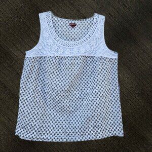 Merona Star and Floral Embroidered Tank Top - XXL